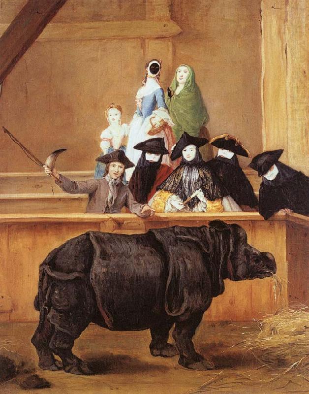 Pietro Longhi The Rhinoceros china oil painting image